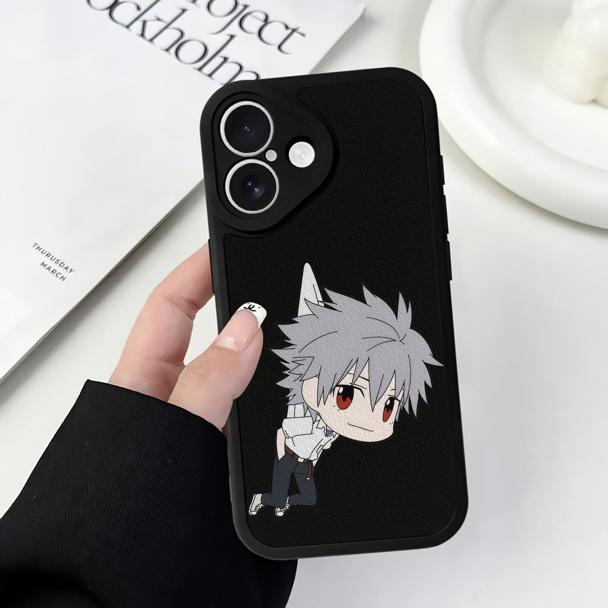 （画像用） EVA 新世紀エヴァンゲリオン 【iPhone 16シリーズ対応】シリコンスマホケース（レザー調） 材質：シリコン